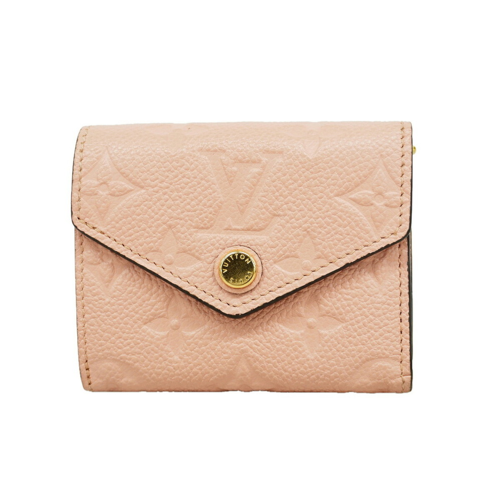 Louis Vuitton Tri-fold Wallet Monogram Empreinte Portefeuille Zoe M62936 Rose...